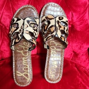 Sam Edelman Animal Print Slide Sandals